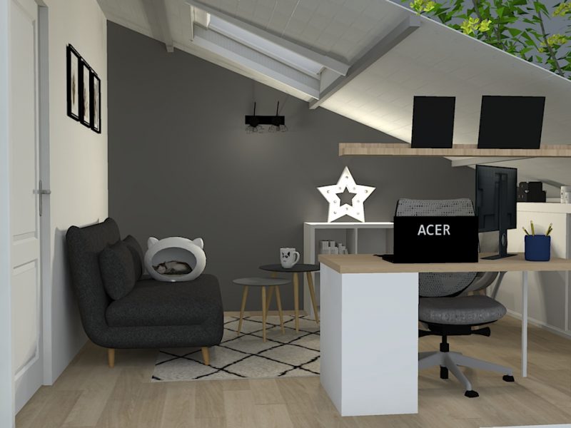 3D Vue générale de coté