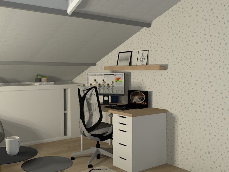 3D vue bureau